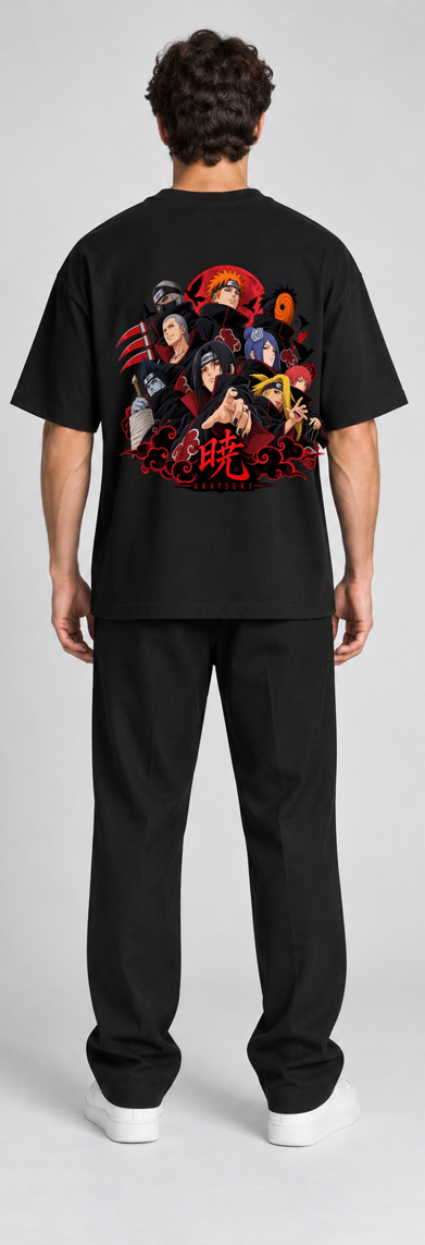 Oversized T-shirt AKATSUKI