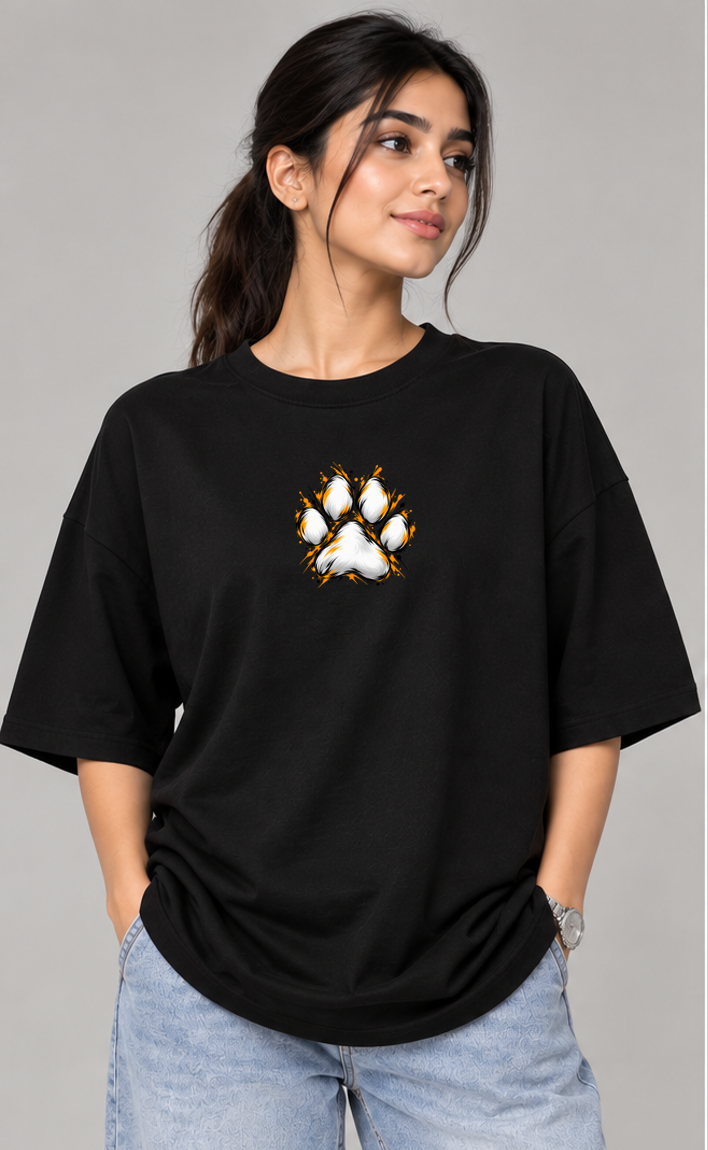 Oversized Tshirt Cat in The Bag