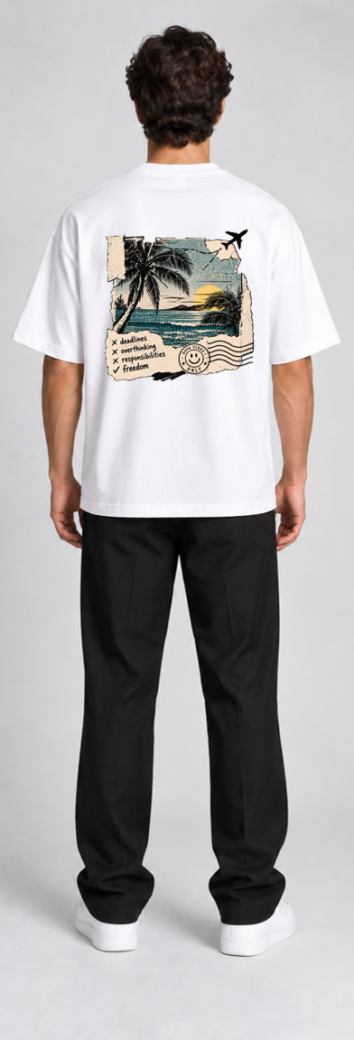 Oversized T-shirt Mentally On Vacation
