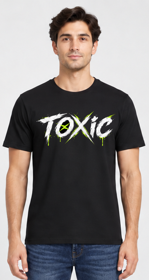 Combo of 3 Regular T-shirts with Print (Naad, Toxic, Vibe)
