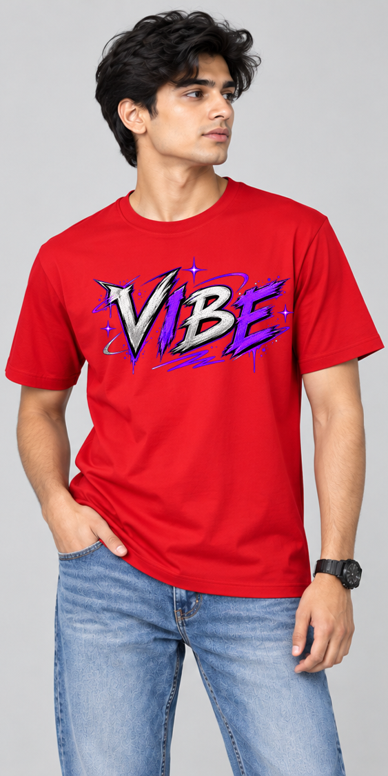 Combo of 3 Regular T-shirts with Print (Naad, Toxic, Vibe)