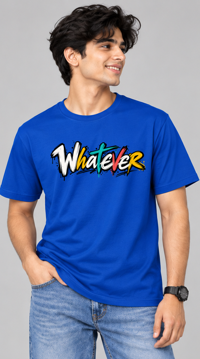 Combo of 3 Regular T-shirts with Print(Whatever, Comeback, Hypercharge)