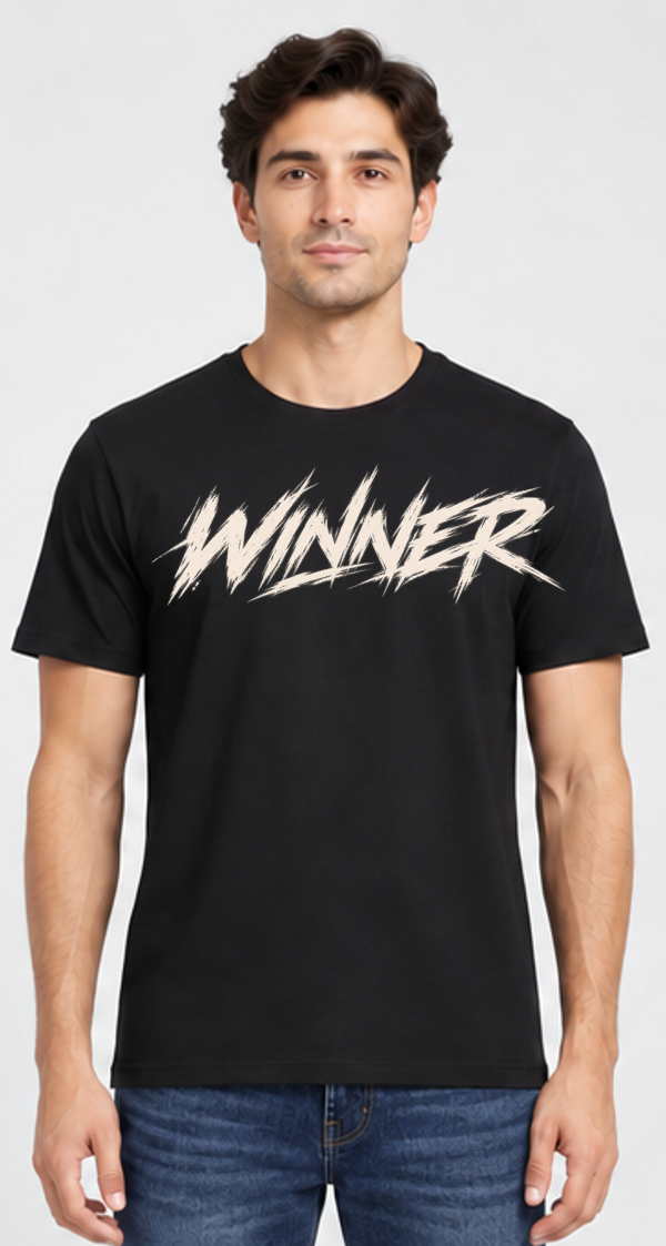 Combo of 3 Regular T-shirts with Print (Winner, Comeback, Villain)