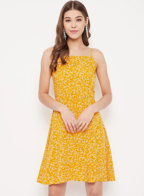 Trendigo Women Yellow Dress